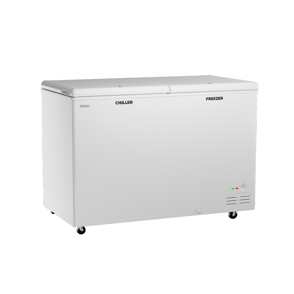 Haier Deep Freezer 550L Combo Chest,  Dual Compartment (White)